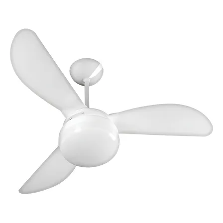 Ventilador De Teto Ventisol Fênix E-27 Branco 130w Com 3 Pás De Plástico, 960 Mm De Diâmetro 96 Cm 127v