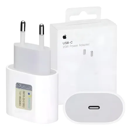Carregador Fonte Apple iPad iPhone Turbo Usb-c 20w Original Branco