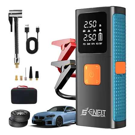 Auxiliar Partida Bateria Portátil Compressor Ar Emergência