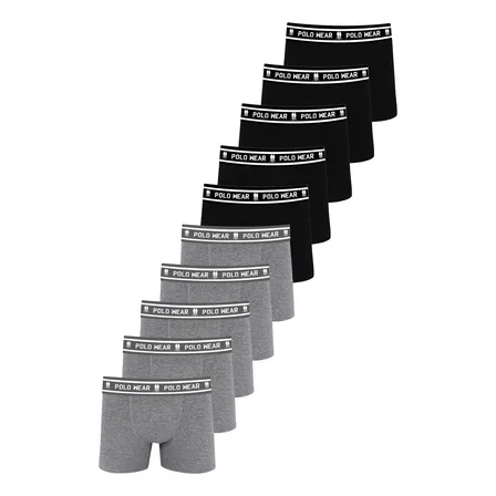 Kit 10 Cuecas Algodão Polo Wear Sortido