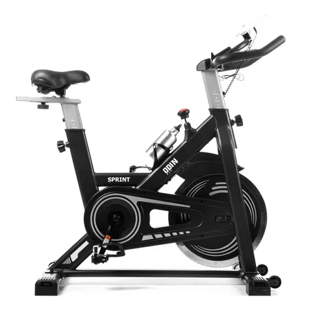 Bicicleta Ergométrica Spinning Mecanica Roda Inércia 13kg Sprint Odin Fit Preto