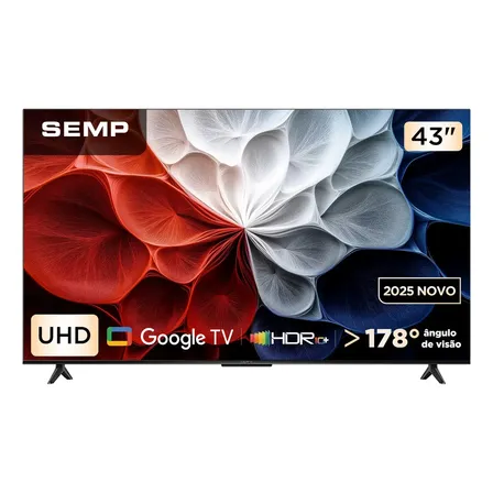 Semp Smart 4k 43 S62 Google Tv Wi-fi Bt Hdmi 2.1 Hdr10