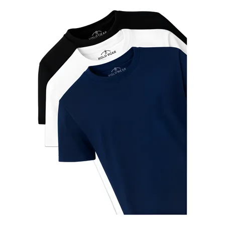 Kit 3 Camisetas Masculinas Polo Wear Sortido 1 G Lisa