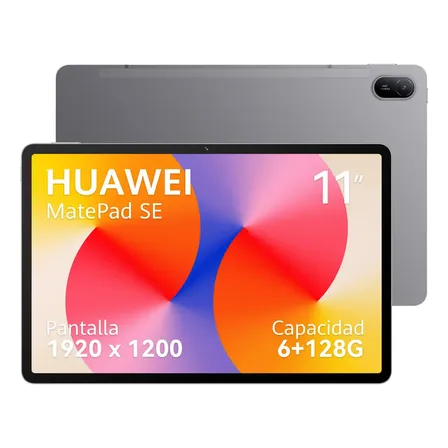 Tablet HUAWEI MatePad SE 11 Wifi 6+128GB Tela HUAWEI FullView de 11" para Conforto Visual, Superbateria de 7700 mAh 225W Câmera Traseira 8 MP, Câmera Frontal 5 MP Cinza Nebula