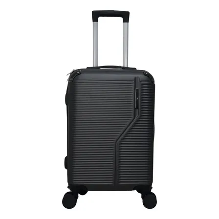 Mala Viagem/bordo 10kg Rodas Dupla 360° Cadeado Acoplado - P Cor Preto 8130