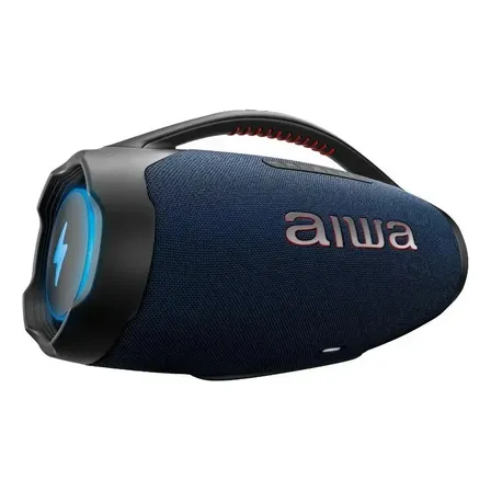Caixa de Som Boombox Plus AIWA BBS-01-LBL 200W Bluetooth 30H IP66 USB RGB