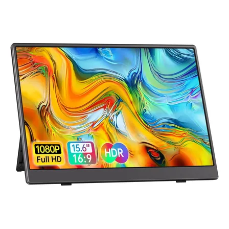 Monitor Portátil 15.6'' Tela Externa Hdr Ips 1080p Ultrafino Preto 127/220v