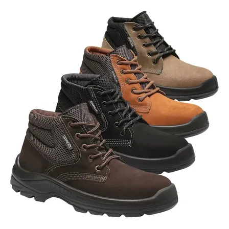 Bota Botina Segurança Bracol Sapato Coturno Nobuck Com Ca